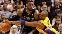 LeBron James & Kobe Bryant. (Getty)