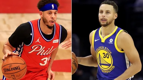 Seth Curry (left) & Stephen Curry. (Getty)