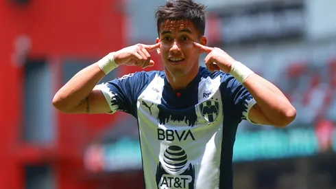 Maximiliano Meza of Monterrey celebrates a goal. (Getty)