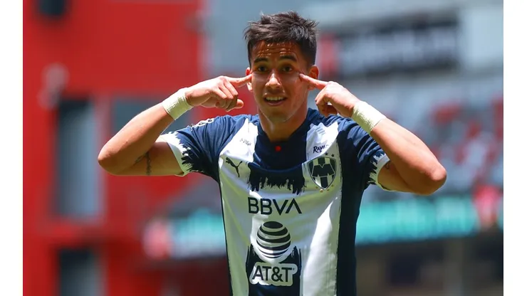 Maximiliano Meza of Monterrey celebrates a goal. (Getty)