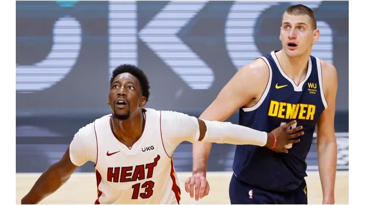 Bam Adebayo & Nikola Jokic. (Getty)