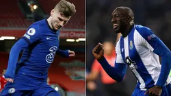 Timo Werner (left) & Moussa Marega. (Getty)
