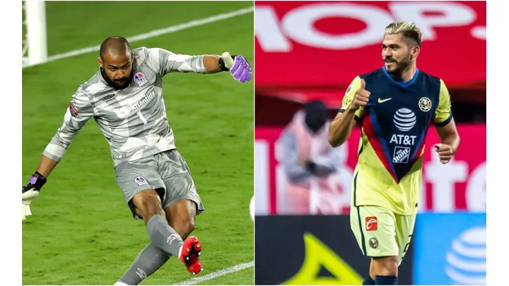 CD Olimpia and Club América clash in the CONCACAF Champions League (Getty).