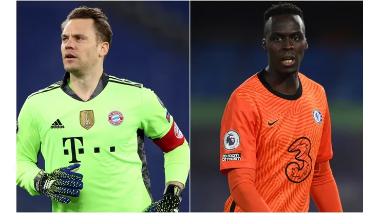 Manuel Neuer of Bayern (left) and Edouard Mendy of Chelsea (right).