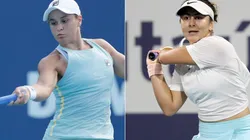 Ashleigh Barty and Bianca Andreescu clash in the WTA Miami Open Final (Getty).