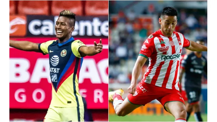 América and Necaxa clash in Round 13 of Liga MX (Getty).