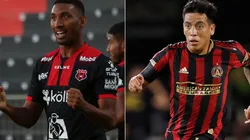 Alajuelense and Atlanta United will clash in the CONCACAF Champions League (Twitter @ldacr / Getty).