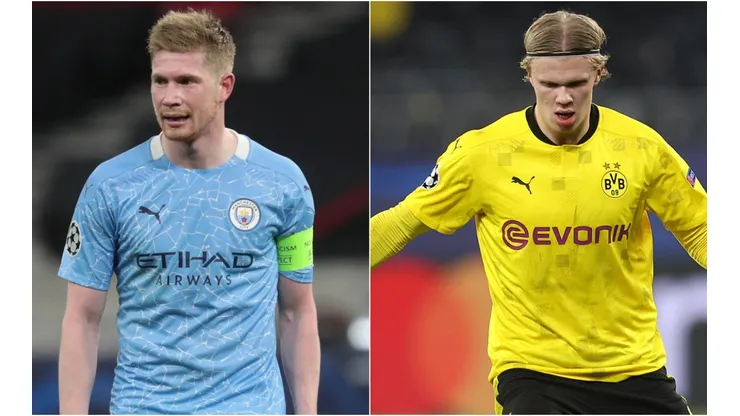 Manchester City and Borussia Dortmund face off in a thrilling Champions League clash (Getty).