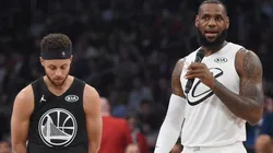Stephen Curry (left) & LeBron James. (Getty)