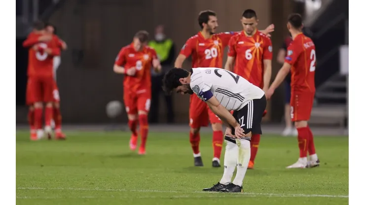 Germany were shocked by North Macedonia in the European Qualifiers (Getty).