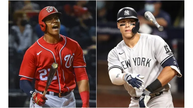 Juan Soto (left) & Aaron Judge. (Getty)