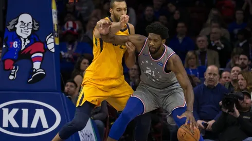 Rudy Gobert & Joel Embiid. (Getty)