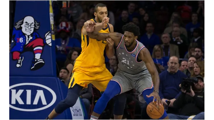 Rudy Gobert & Joel Embiid. (Getty)