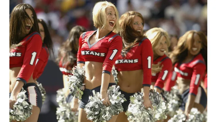 The Houston Texans Cheerleaders perform during the game against the Atlanta Falcons in 2003.