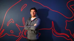 Sergio Perez of Mexico and Red Bull Racing poses for a photo at Red Bull Racing Factory.
