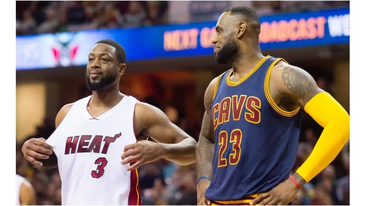 Dwyane Wade & LeBron James. (Getty)