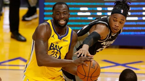 Draymond Green & Richaun Holmes. (Getty)