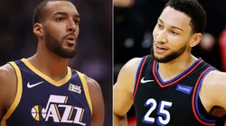 Rudy Gobert (left) & Ben Simmons. (Getty)