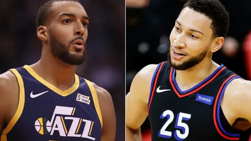Rudy Gobert (left) & Ben Simmons. (Getty)