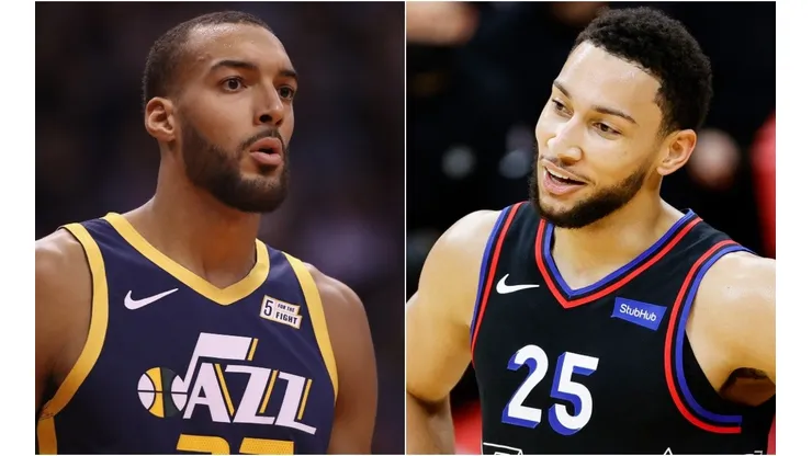 Rudy Gobert (left) & Ben Simmons. (Getty)