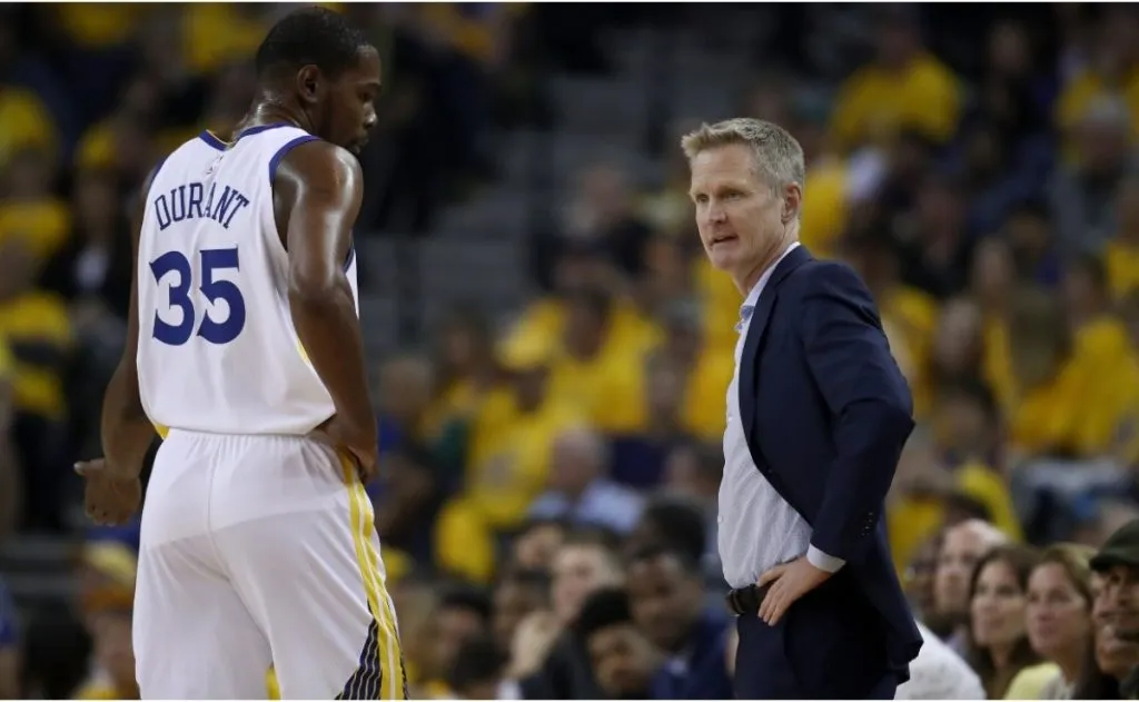 Steve Kerr & Kevin Durant.