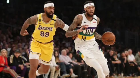Brandon Ingram and Markieff Morris. (Getty)