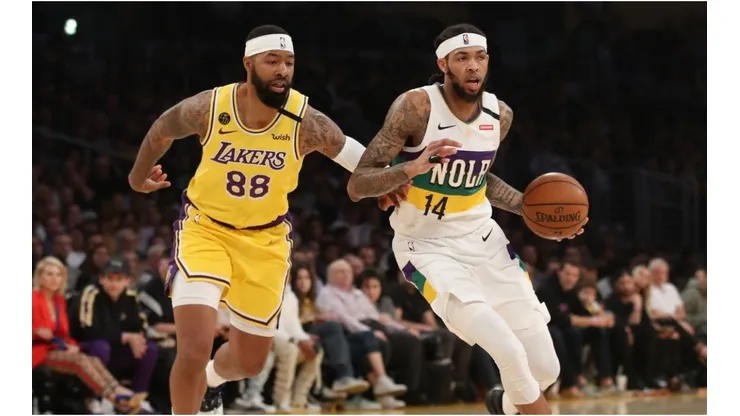 Brandon Ingram and Markieff Morris. (Getty)