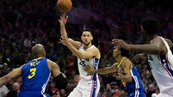 Ben Simmons vs. the Warriors. (Getty)