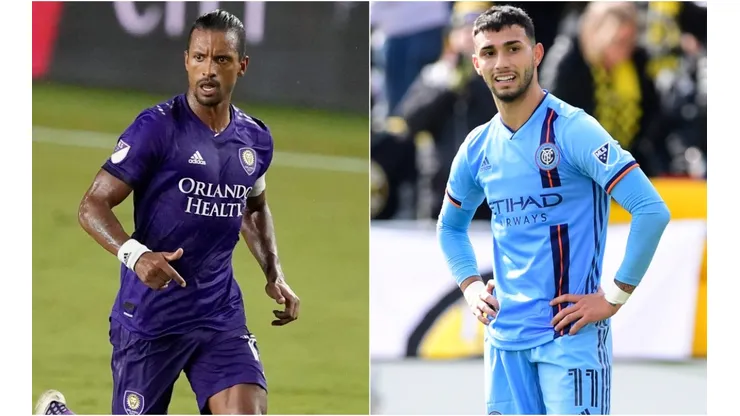 Nani of Orlando City (left) and Valentin Castellanos of New York City (right). (Getty)