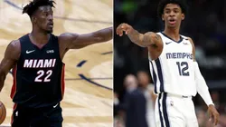 Jimmy Butler (left) & Ja Morant. (Getty)