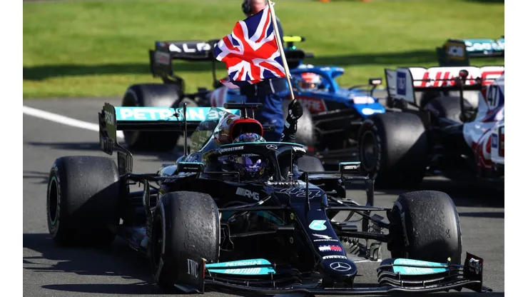 Lewis Hamilton took the 2021 British GP (Getty).