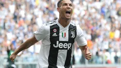 Cristiano Ronaldo of Juventus celebrates after scoring against Sassuolo. (Getty).jpg