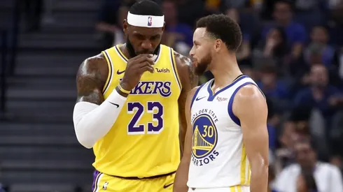 LeBron James & Stephen Curry. (Getty)