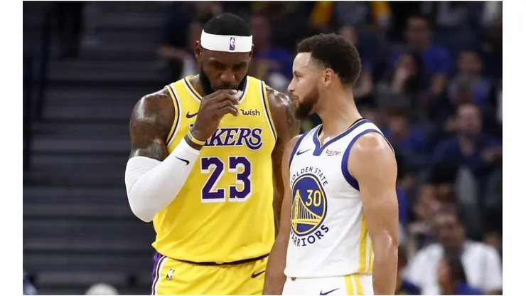 LeBron James & Stephen Curry. (Getty)