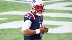 Cam Newton will be playing for the Patriots for one more season (Getty).