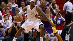 LeBron James & Kobe Bryant. (Getty)