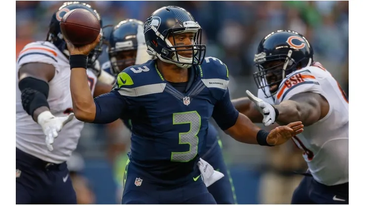 Russell Wilson vs. the Bears. (Getty)