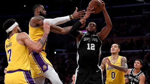 LaMarcus Aldridge vs. the Lakers. (Getty)