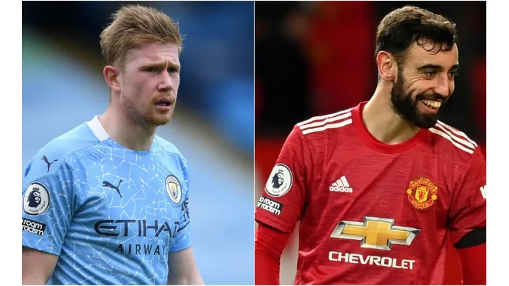 Manchester City and Manchester United clash in the Round 28 of the Premier League (Getty).