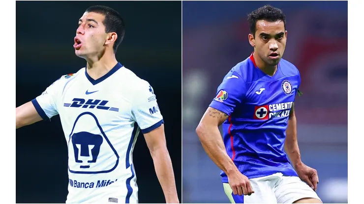 Pumas UNAM and Cruz Azul clash in round 10 of Liga MX 2021 (Getty).