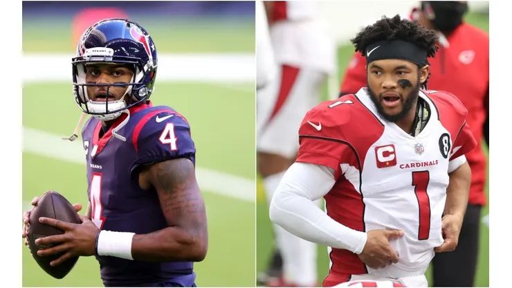 Deshaun Watson (left) & Kyler Murray. (Getty)