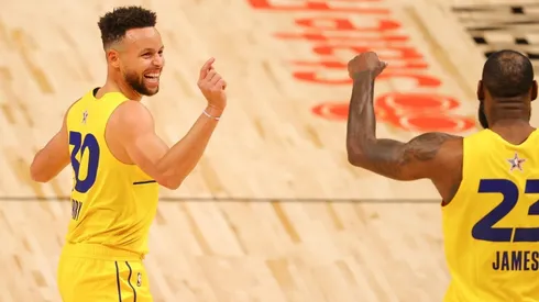 Stephen Curry & LeBron James. (Getty)