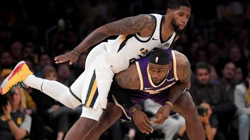 LeBron James vs. the Utah Jazz. (Getty)