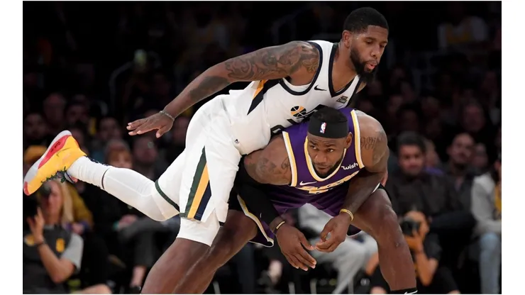 LeBron James vs. the Utah Jazz. (Getty)