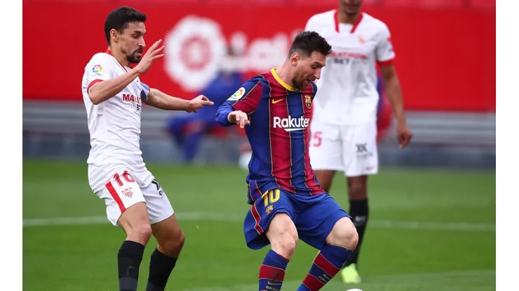 Barcelona has a two-goal deficit to turn around against Sevilla (Getty).
