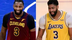 Andre Drummond (left) & Anthony Davis. (Getty)