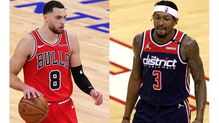 Zach LaVine (left) & Bradley Beal. (Getty)