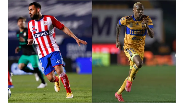 Atlético San Luis go against Tigres UANL for Liga MX. (Getty)