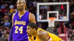 Kobe Bryant & Kyrie Irving. (Getty)