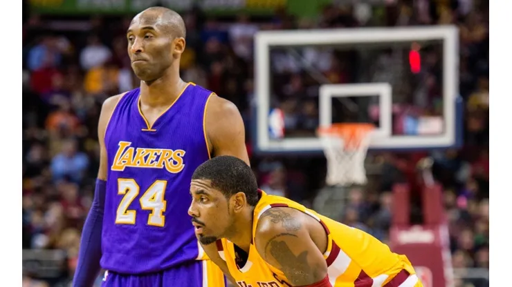 Kobe Bryant & Kyrie Irving. (Getty)